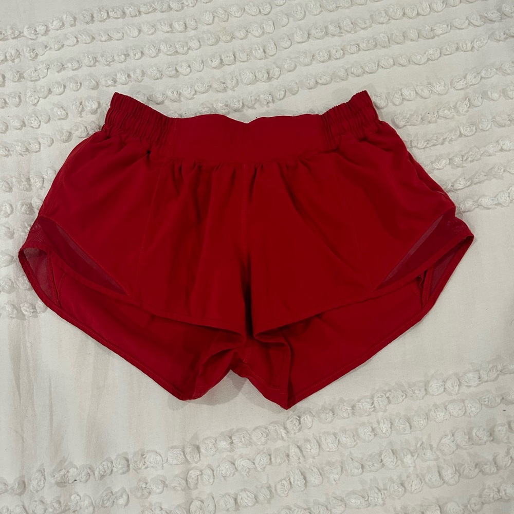 LULULEMON Hotty Hot Shorts Dark Red
